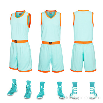 2022 Personalizza il tuo basket / uniforme da basket sublimata giovanile all&#39;ingrosso